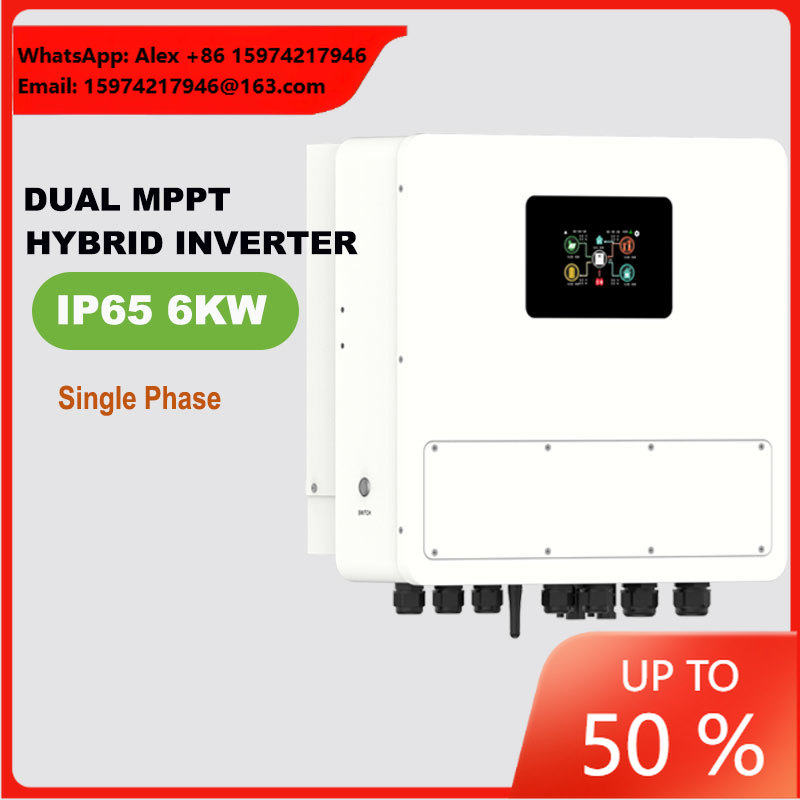 Off Grid Solar Inverter 48V 6000W - IP65 48V 6KW Einphasiger Niederspannungs-Hybrid-Solarwechselrichter 6000W