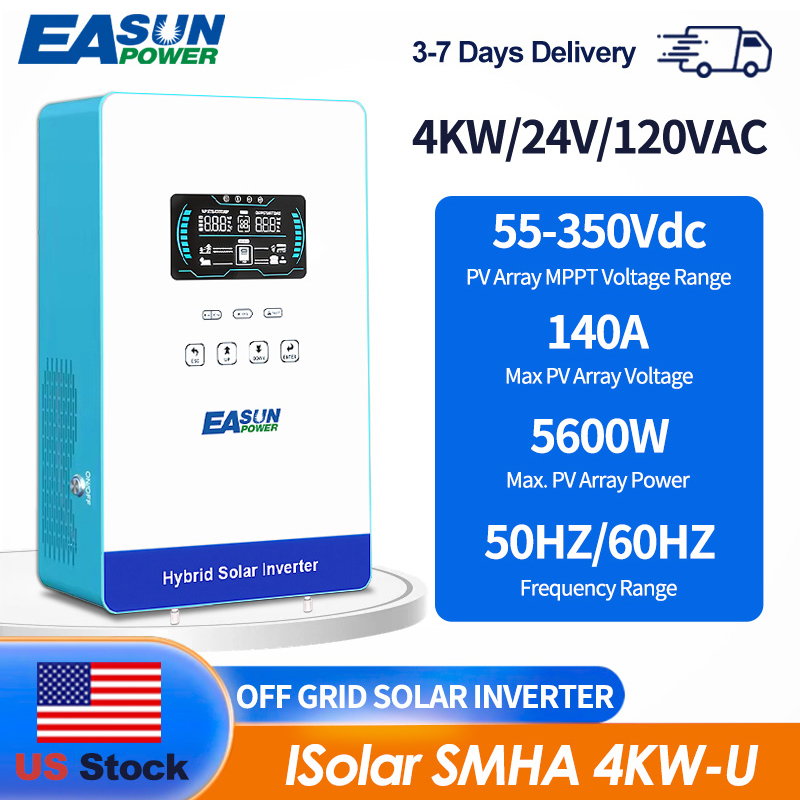 Grid Tie Inverter Limiter 2000W - EASUN POWER 4000W 24V Netzunabhängiger Reiner