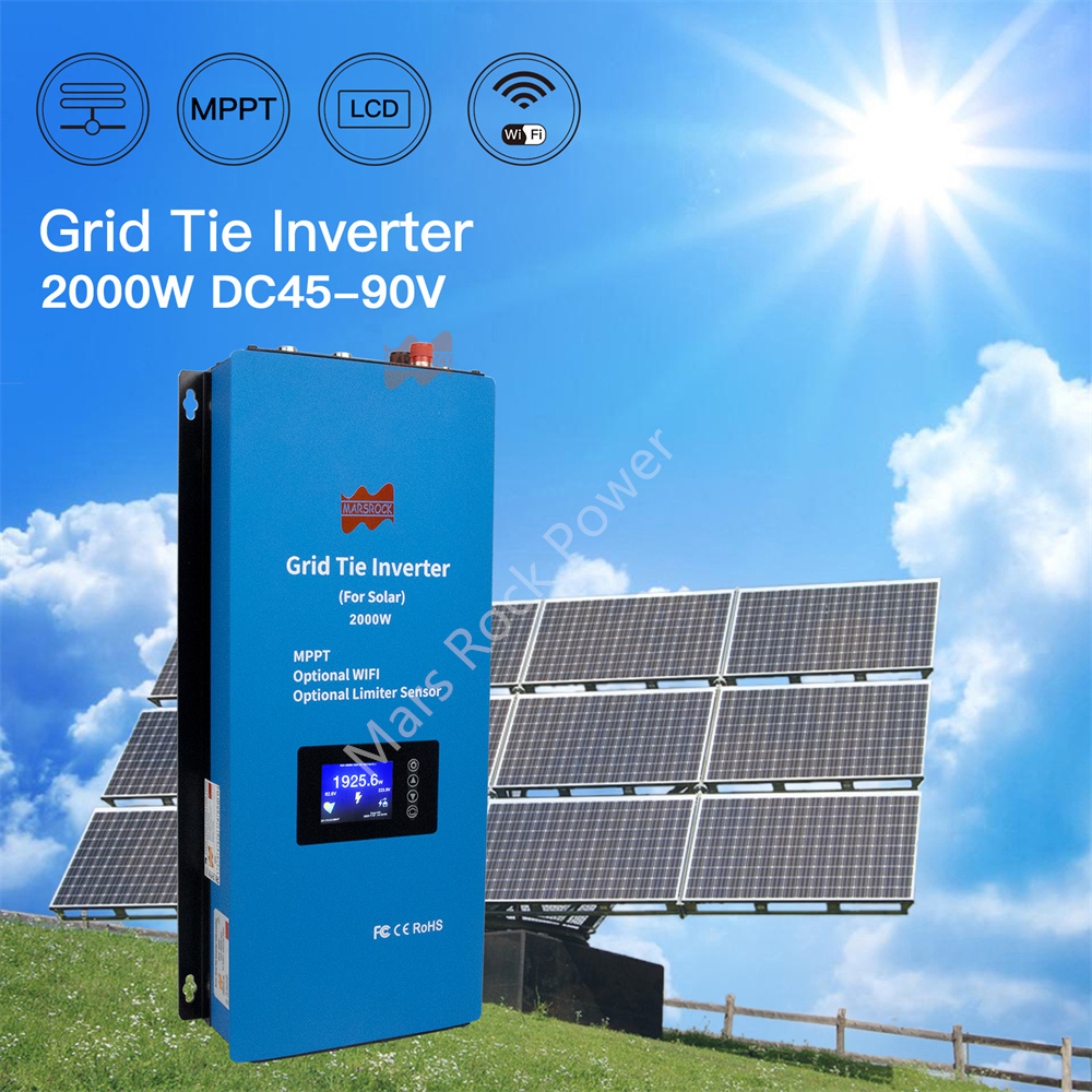Grid Tie Inverter Limiter 2000W - 2000W Solar-Netzwechselrichter DC48V zu AC230V 240V
