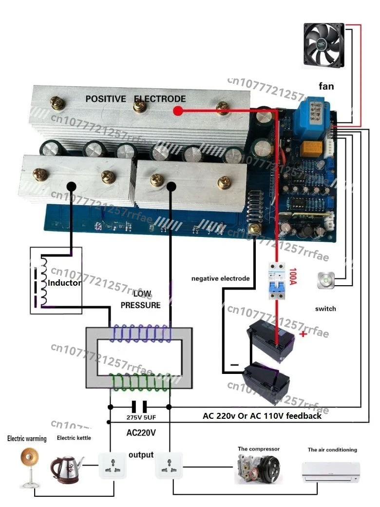 12v 24v 36v 48V 60v 72v DC zu  – Pure Sine Wave Inverter Board 24V 48V Bewertung und Preis