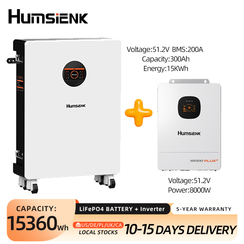 Humsienk 48V 300Ah LiFePO4 Blu – Mppt Hybrid Inverter 48V 8Kw 3 Phase Bewertung und Preis
