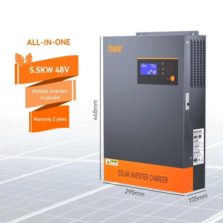 3-Phasen Hybrid-Solarwechselri – Hybrid Solar Inverter 5.5Kw Mppt 48V Bewertung und Preis