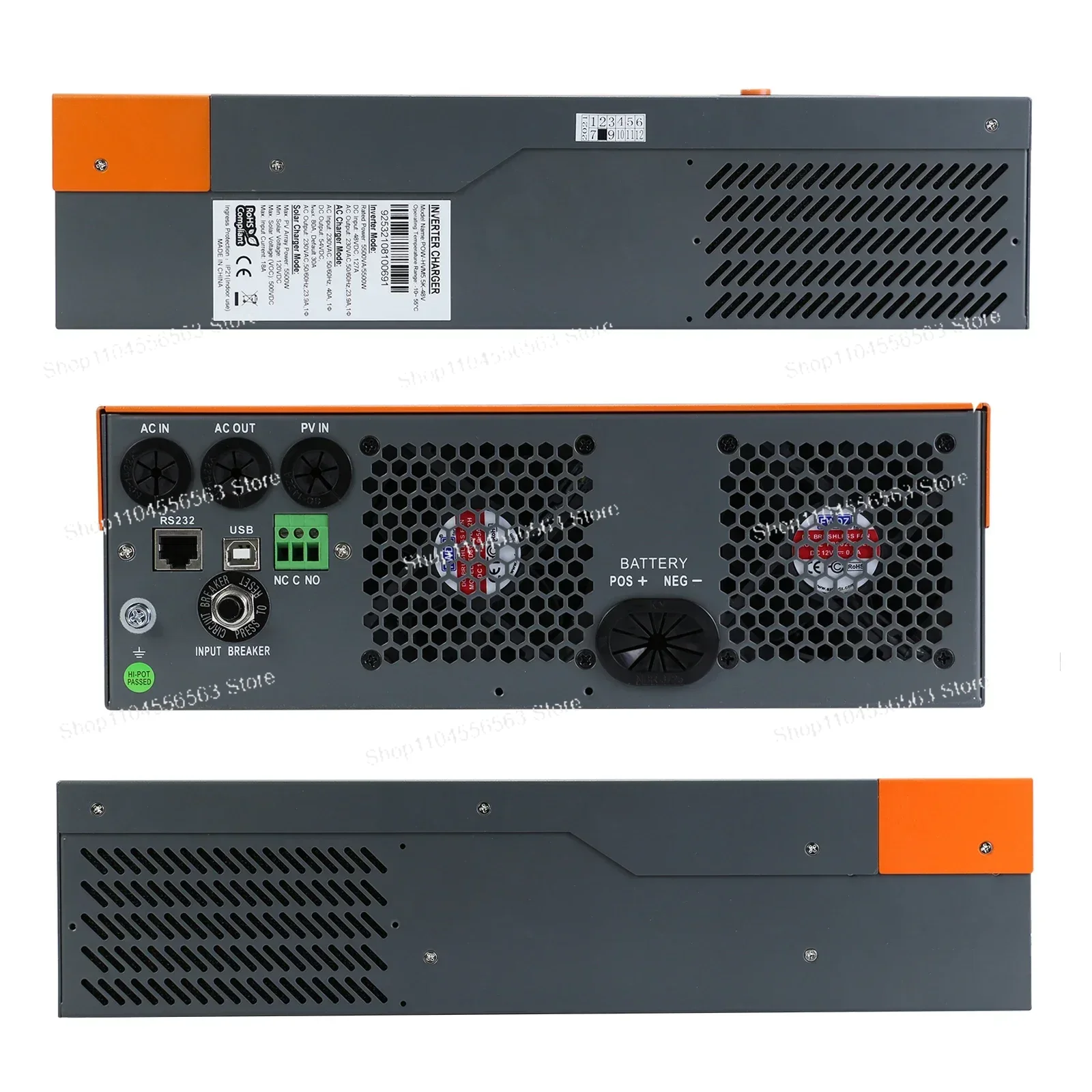 5,5 kW 3-Phasen-Hybrid-Solarwe – Hybrid Solar Inverter 5.5Kw Mppt 48V Bewertung und Preis