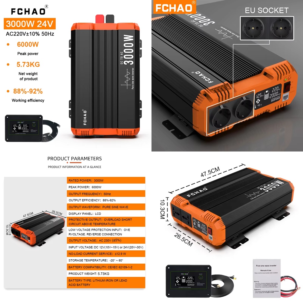 Reiner Sinus-Wechselrichter fü – Off Grid Solar Inverter 48V 6000W Bewertung und Preis