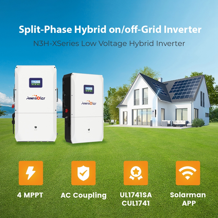 AMENSOLAR Hybrid-Wechselrichte – Split Phase Inverter 10Kw 110V 220V Bewertung und Preis
