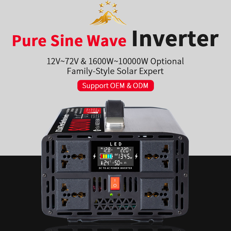 5KW 6KW 8KW Reiner Sinus-Wechs – Pure Sine Wave Inverter 5000W 48V 220V Bewertung und Preis
