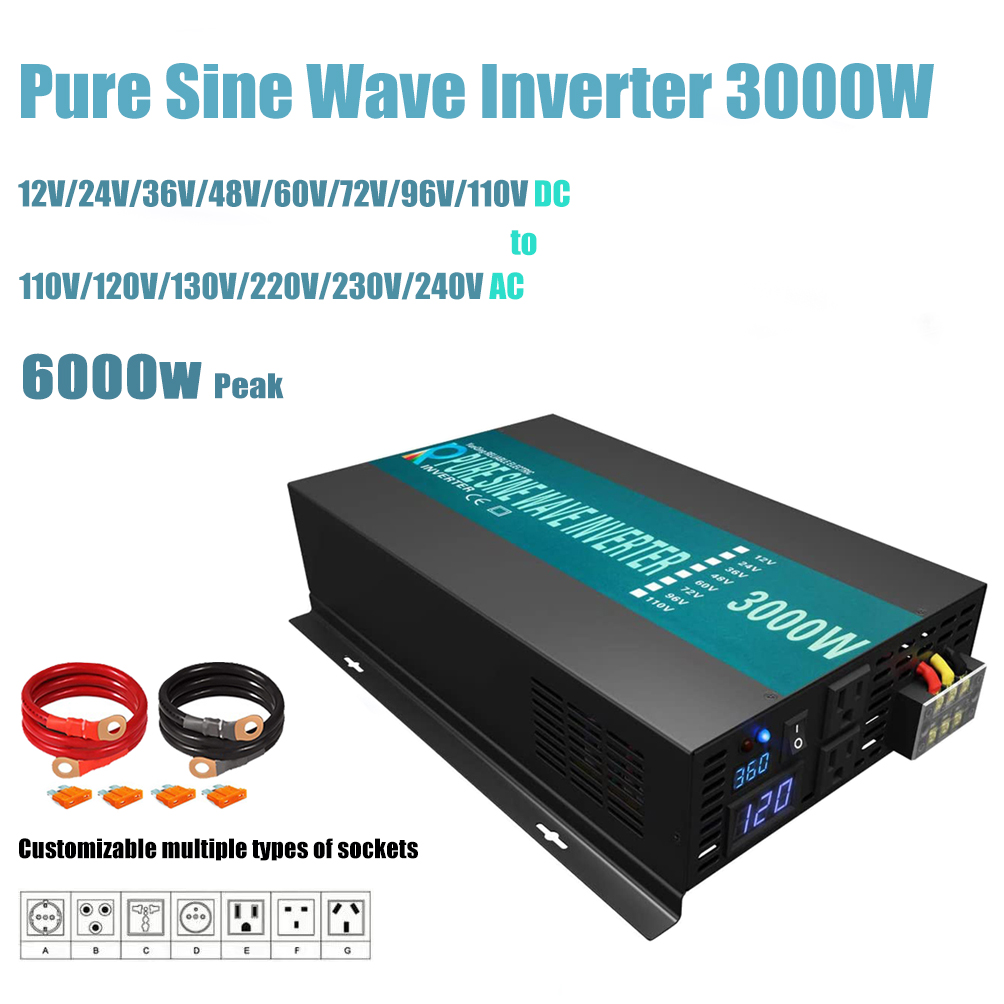Zuverlässiger reiner Sinus-Wec – Inverter Pure Sine Wave 60Hz 120V 3000W Bewertung und Preis
