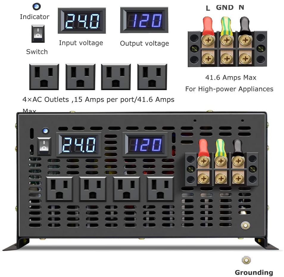 Off Grid reiner Sinus-Solar-We – Pure Sine Wave Inverter 5000W 48V 220V Bewertung und Preis
