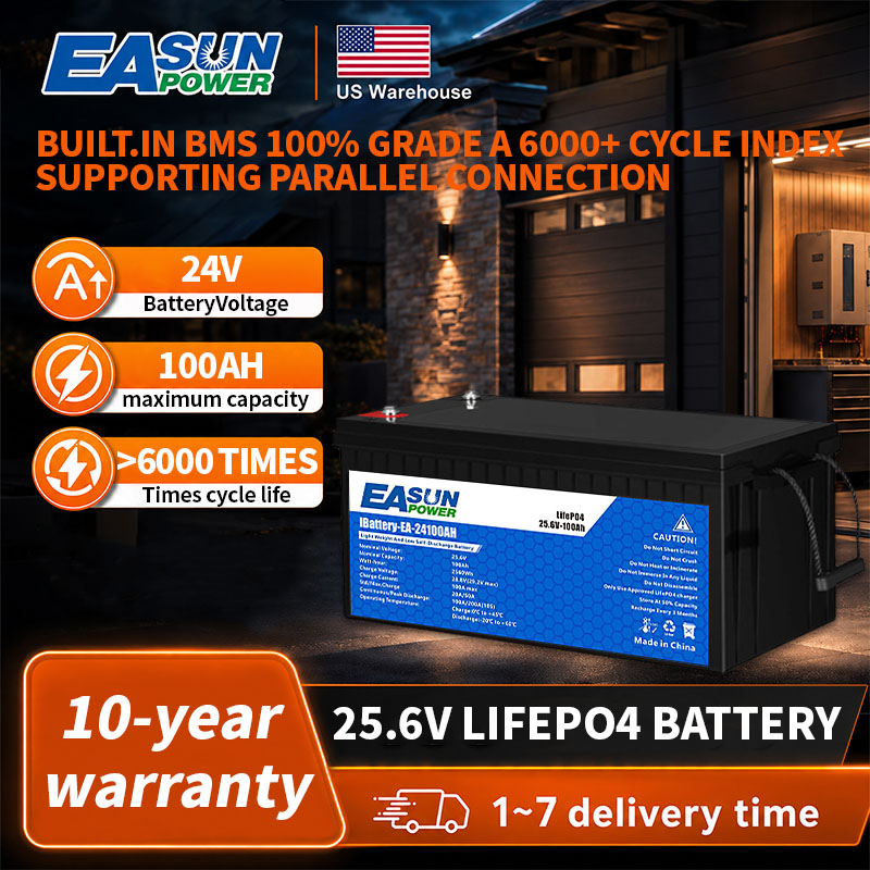 EASUN POWER 24V LiFePO4-Akku 1 – Grid Tie Inverter Limiter 2000W Bewertung und Preis