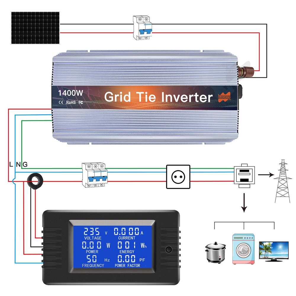 18V 24V 36V 1400W Solar Auf Gr – Micro Inverter 1400W Solar Grid Tie Bewertung und Preis
